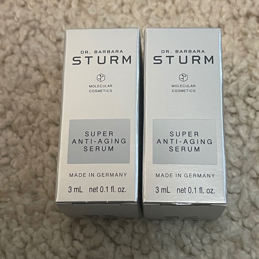 2 x NIB Dr Barbara STURM Super Anti Aging Serum (3ml/0.1 oz ea)